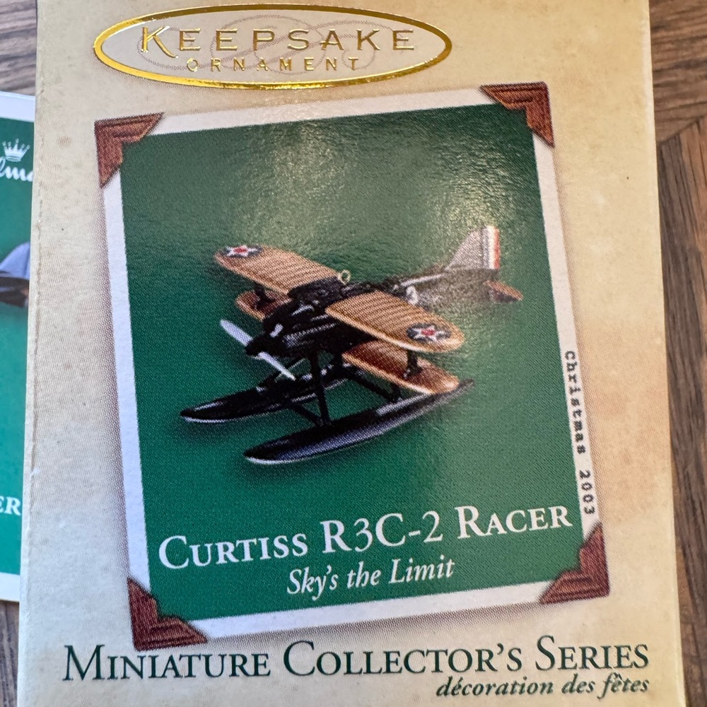 Hallmark Keepsake Ornament - Green and White aircraft airplane